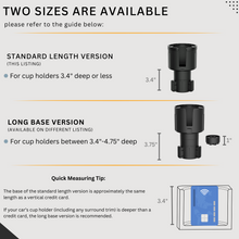 Swigzy Car Cup Holder Expander Adapter - Holds Hydro Flask, Yeti, Nalgene, Large 32/40oz. Bottles & Big Drinks