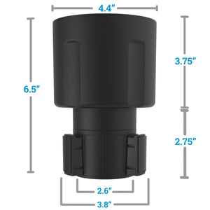 2-Pack Swigzy Car Cup Holder Expander Adapter - Holds Hydro Flask, Yeti, Nalgene, Large 32/40oz. Bottles & Big Drinks